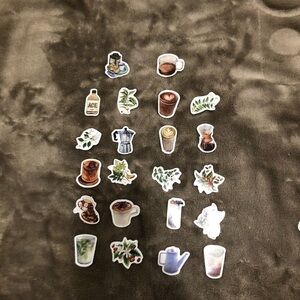 Coffee Theme 22 No Repeat Stickers